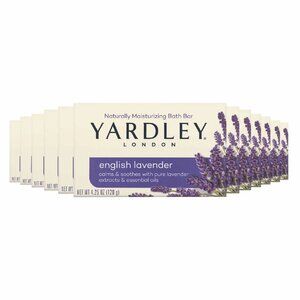 Yardley London Moisturizing Bath Bar English Lavender - 4 Oz - 12 Pack - New